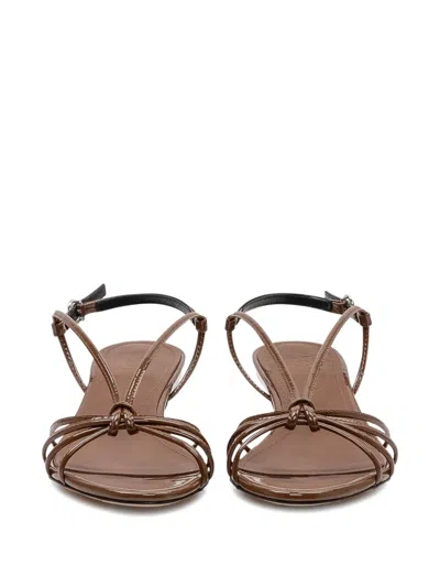 Aeyde Thin Strap High-heel Sandals In Brown