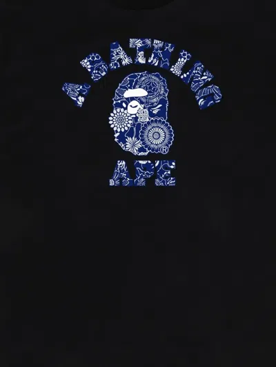 A Bathing Ape Graphic-print T-shirt In Black