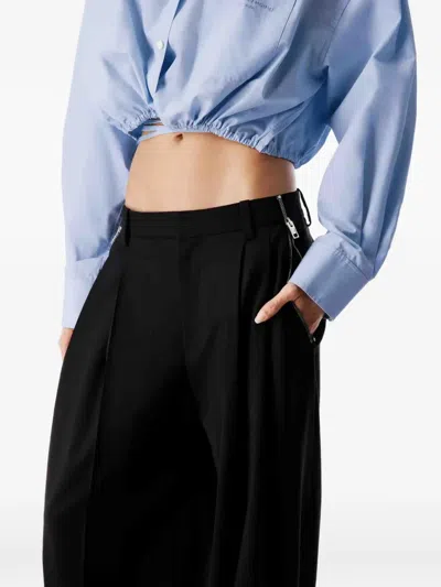 Alexander Wang 지퍼 디테일 팬츠 In Black