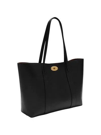 Mulberry 스몰 베이스워터 턴락 토트 백 In Black