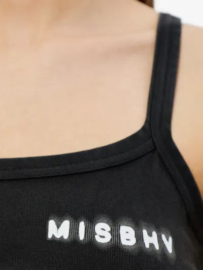 Misbhv Drawstring Top In Black