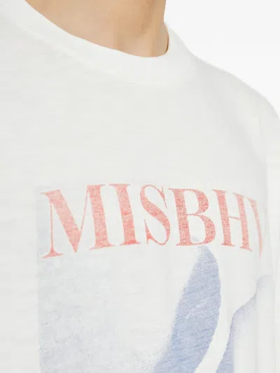 Misbhv 그래픽 프린트 티셔츠 In White