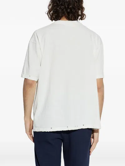 Misbhv 텍스트 프린트 티셔츠 In White