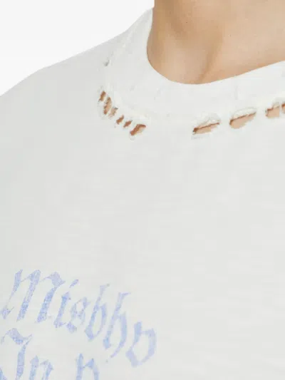 Misbhv 텍스트 프린트 티셔츠 In White
