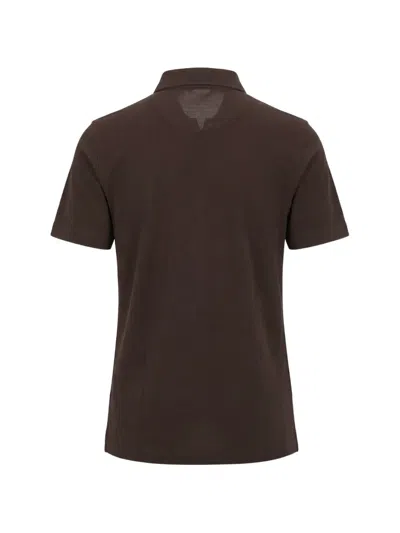 Drumohr 반소매 폴로 셔츠 In Brown
