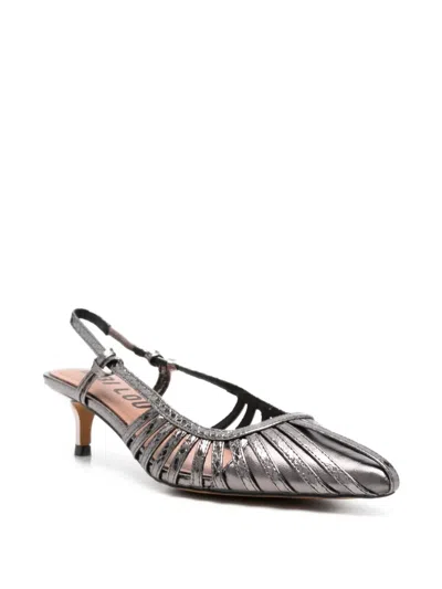 Bibi Lou Slingback Pumps In Metallic
