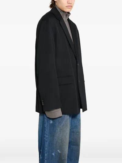 Ssstein Oversized Single-breasted Blazer In Black