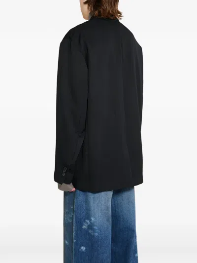 Ssstein Oversized Single-breasted Blazer In Black