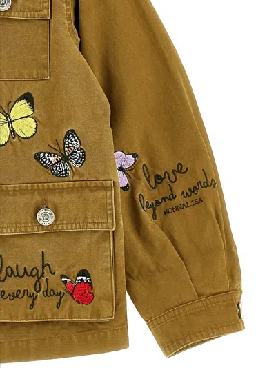 Monnalisa Butterfly Jacket In Multi