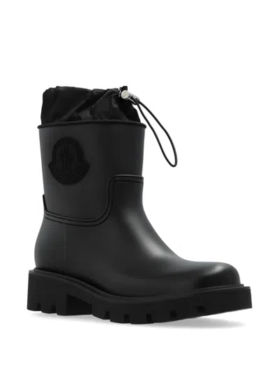 Moncler Kickstream Rain Boots In Black