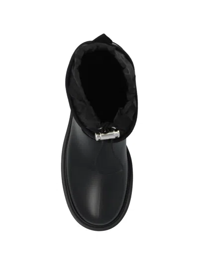 Moncler Kickstream Rain Boots In Black