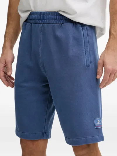 Bogner Fire+ice 루세프 로고 패치 밴딩 웨이스트 쇼츠 In Blue