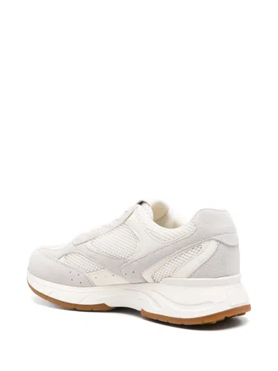 Sergio Moretti Firenze 메시 패널 스니커즈 In White