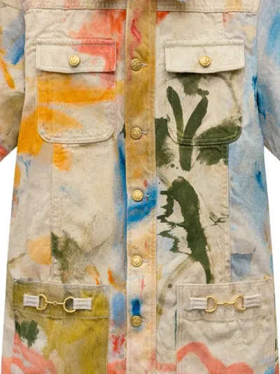 PAINTERS 口袋迷你连衣裙
