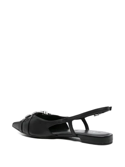 Tamaris バックルストラップ フラットパンプス In Black