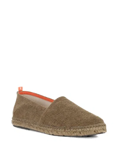 Abarca Flat Espadrilles In Brown
