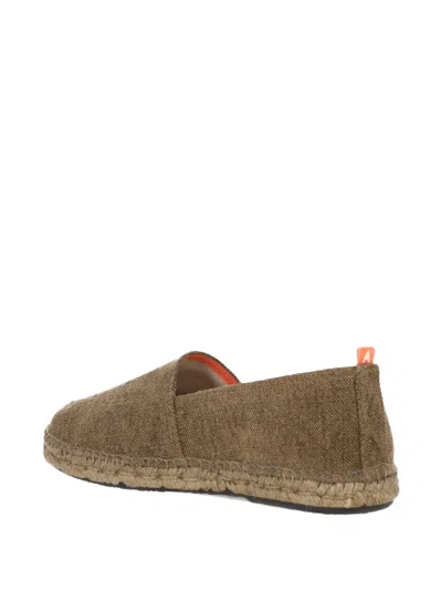 Abarca Flat Espadrilles In Brown