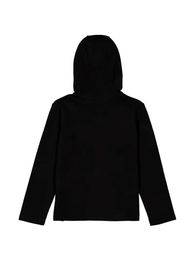 Balmain 로고 자수 후디 In Black