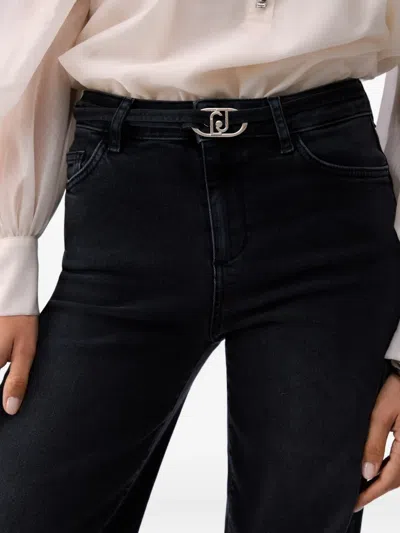 Liu •jo Belt-loop Jeans In Black