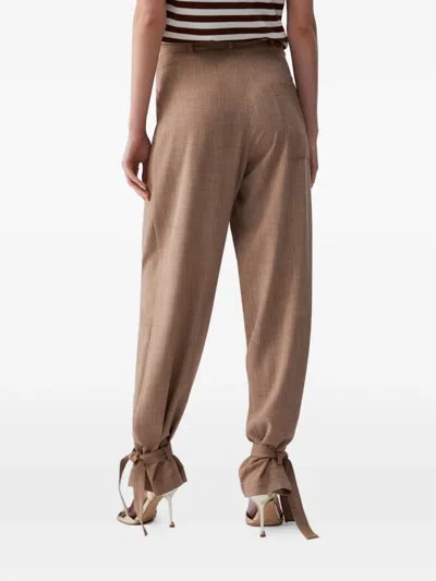 Liu •jo 벨트 팬츠 In Brown