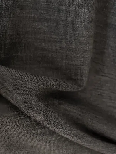 Fedeli V넥 울 스웨터 In Gray