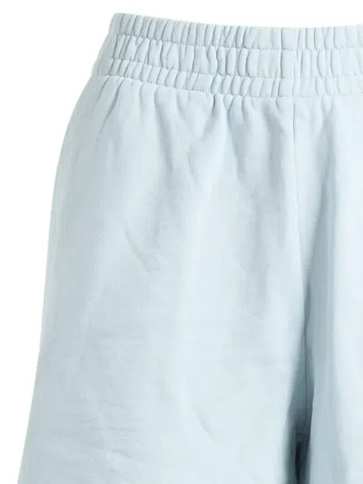 Anine Bing Elasticated Logo Shorts In Blue