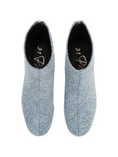 3.1 Phillip Lim 나디아 블록 힐 부츠 In Blue