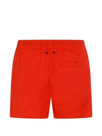K-way 르 브레 올리비에 드로스트링 로고 스윔 쇼츠 In Red