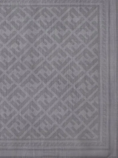Fendi Ff 패턴 스카프 In Gray