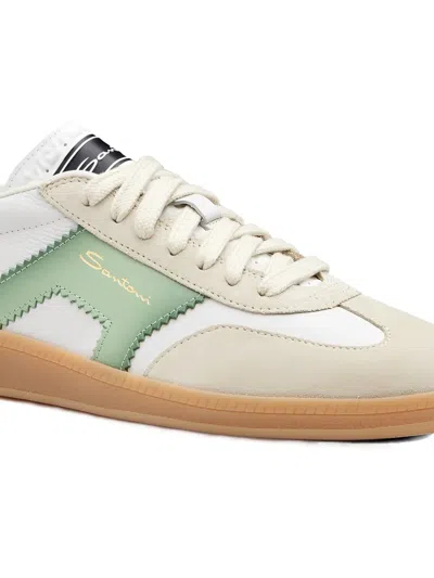 Santoni 올리 레이스업 스니커즈 In Multi