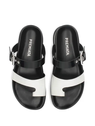 Premiata Buckle Platform Sandals In Multi