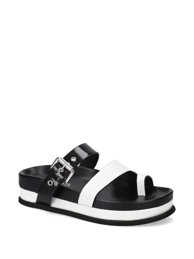 Premiata Buckle Platform Sandals In Multi
