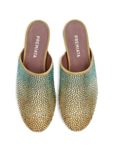 Premiata 라인스톤 장식 뮬 In Multi