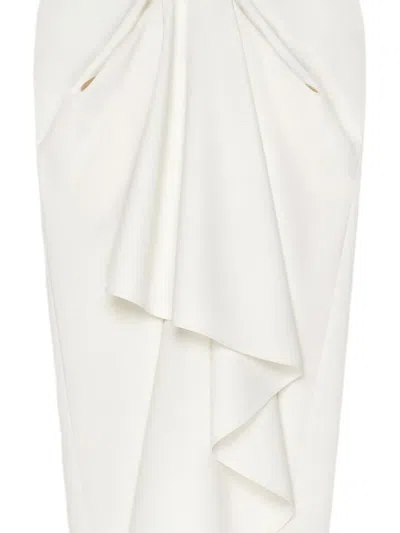 Givenchy Draped Maxi Skirt In White