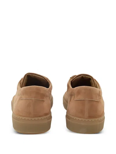 Common Projects White Achilles Leather Low-top Sneakers In Brown