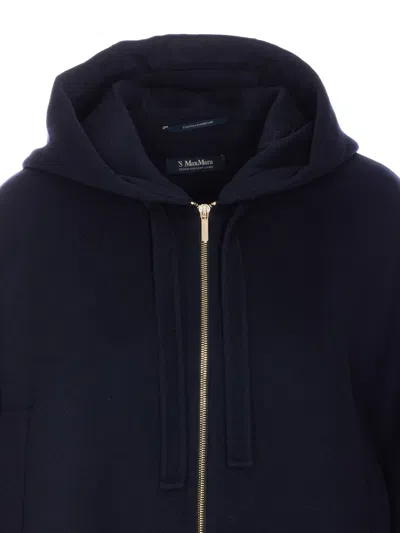 S Max Mara 레일라 코트 In Blue