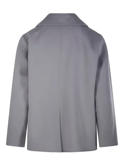 's Max Mara Buttoned Coat In Gray