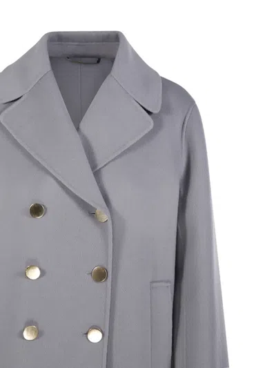 's Max Mara Buttoned Coat In Gray