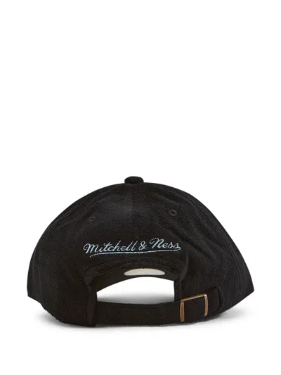 Mitchell & Ness Terry Cloth Strapback Cap In Black