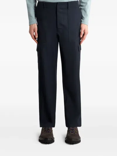 Etro Black Straight Cargos Pants In Black