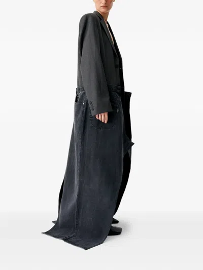 Bettter Panelled Coat In Gray