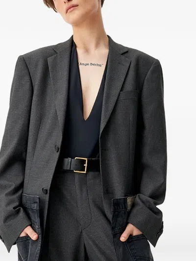 Bettter Panelled Coat In Gray