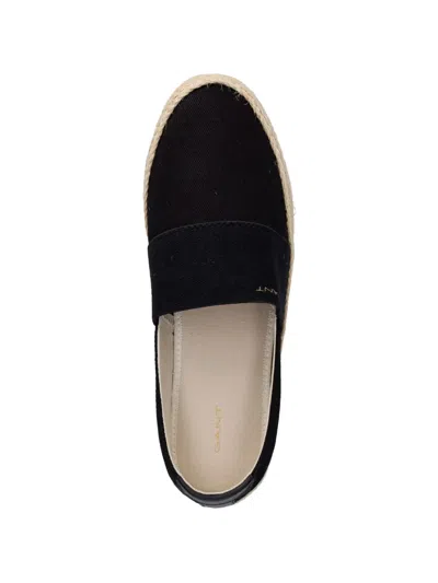 Gant 밴딩 스트랩 브레이디드 에스파드리유 In Black