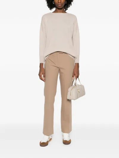 S Max Mara 벨트 루프 팬츠 In Neutral