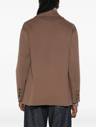 's Max Mara Max Mara S Brown Doublewool Singlebreasted Jacket In Brown