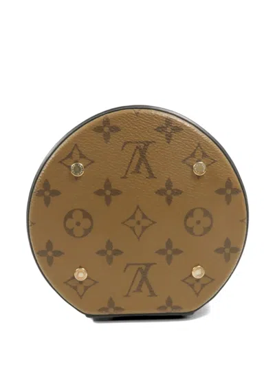 Louis Vuitton 칸 모노그램 리버스 캔버스 버킷 백 In 브라운