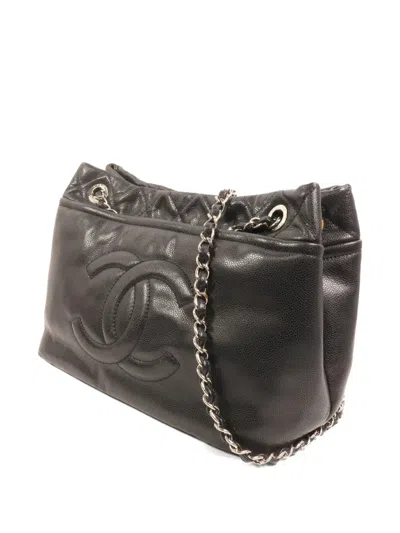 Chanel Cc 마크 체인 숄더 백 In Black