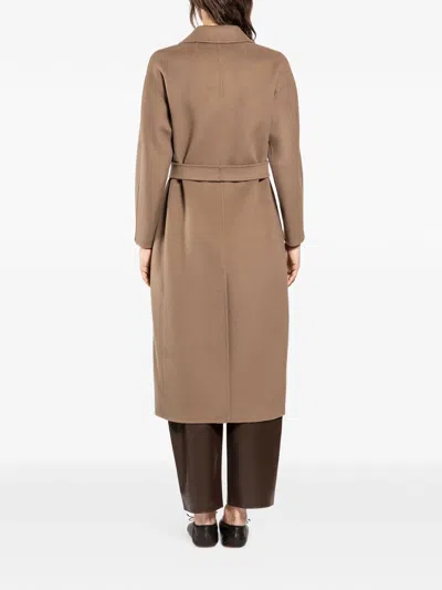 S Max Mara 플레어 코트 In Brown