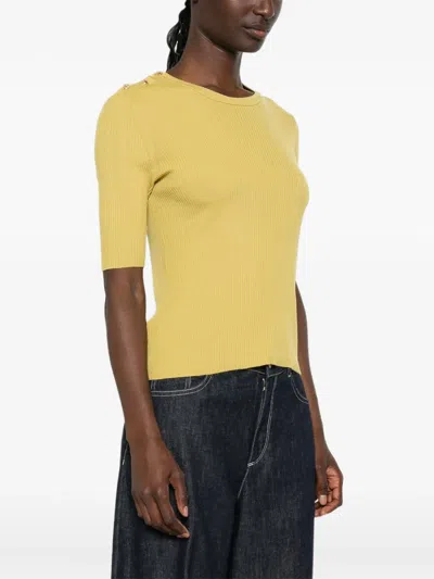 S Max Mara 리비에라 티셔츠 In Yellow