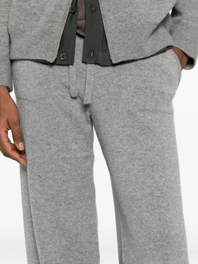 's Max Mara 피에트라 드로스트링 웨이스트 트랙팬츠 In Gray